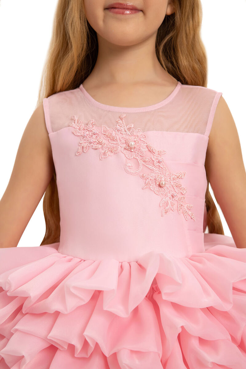 Powder Girls Dress with Hiar Accessory (3-7 Age) 3-7 AGE 35227PR - 6