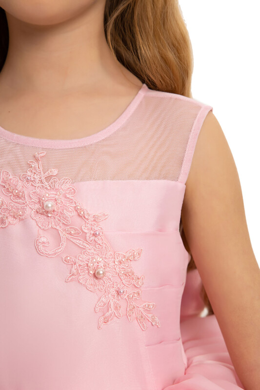 Powder Girls Dress with Hiar Accessory (3-7 Age) 3-7 AGE 35227PR - 7