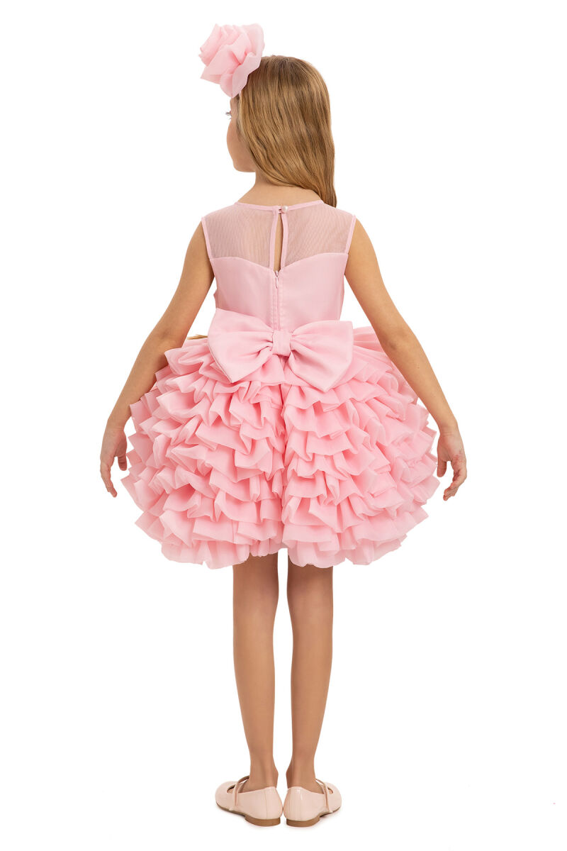 Powder Girls Dress with Hiar Accessory (3-7 Age) 3-7 AGE 35227PR - 8