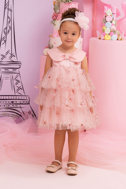 Powder Girls Dress with Butterflies 6-24 MONTH 34243PR 
