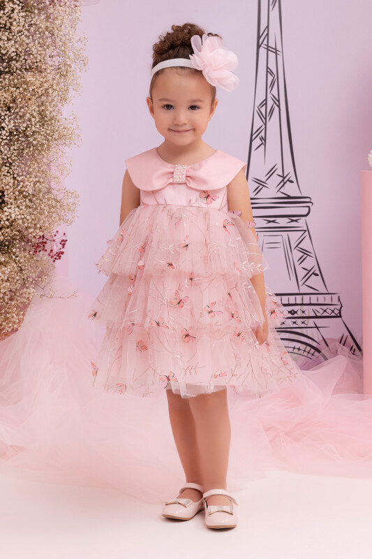 Powder Girls Dress with Butterflies 6-24 MONTH 34243PR - 8