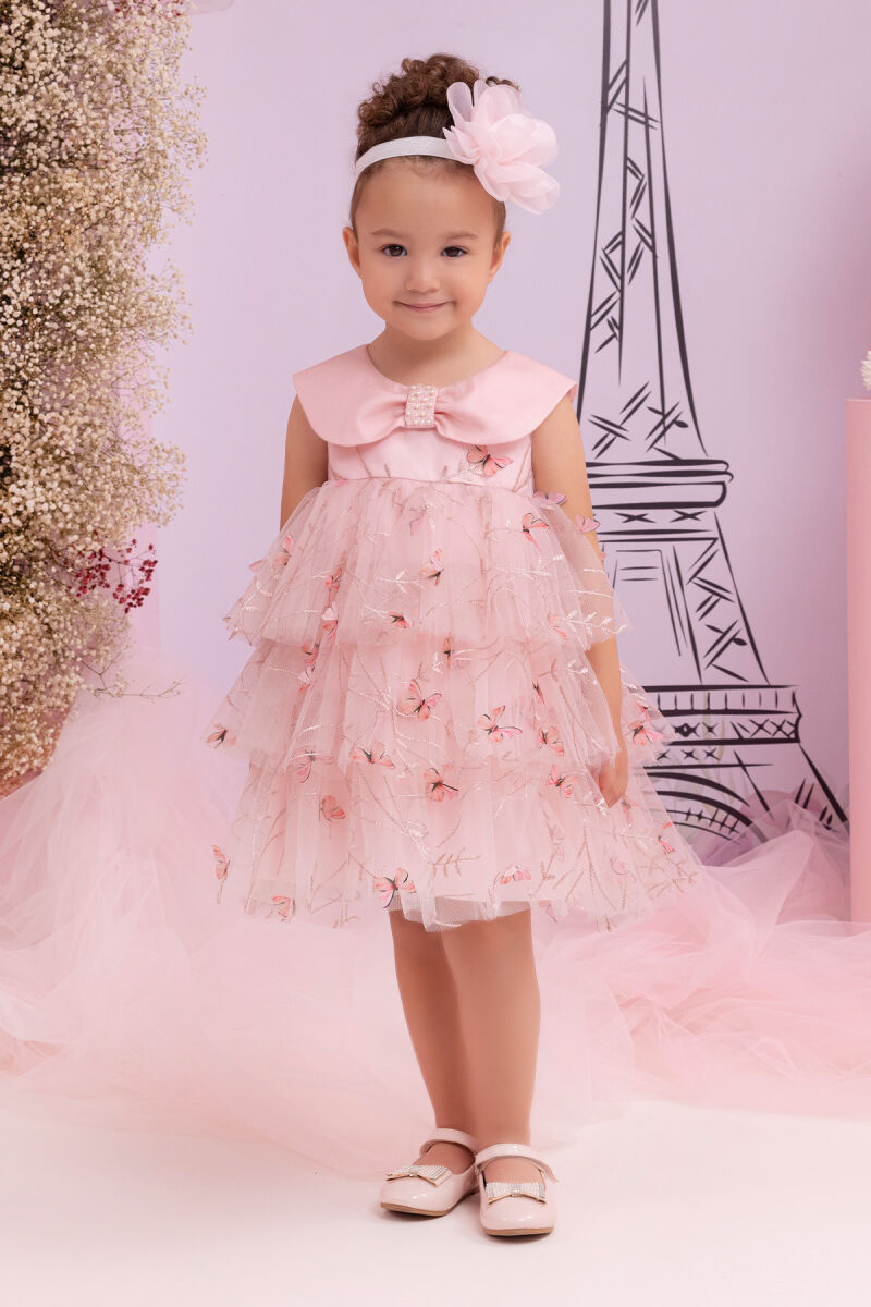 Powder Girls Dress with Butterflies 6-24 MONTH 34243PR - 8