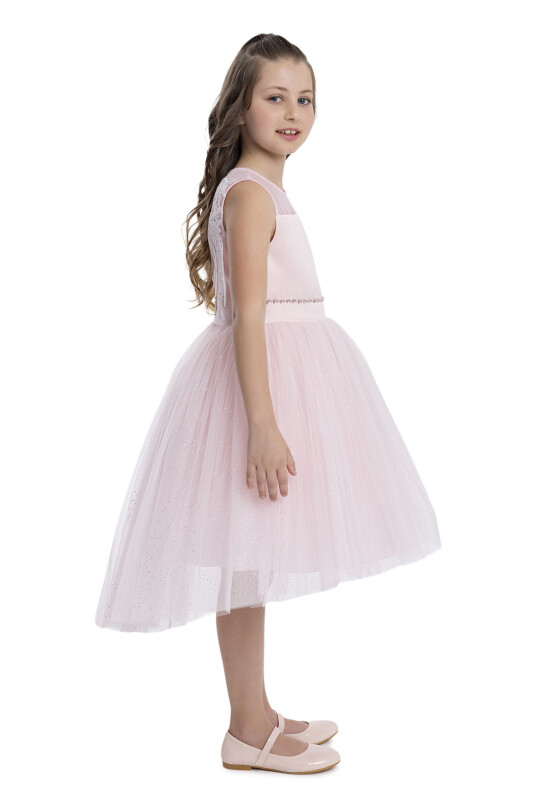 Powder Sleeveless Cut Girl's Dress 8-12 AGE 34057PR - 3