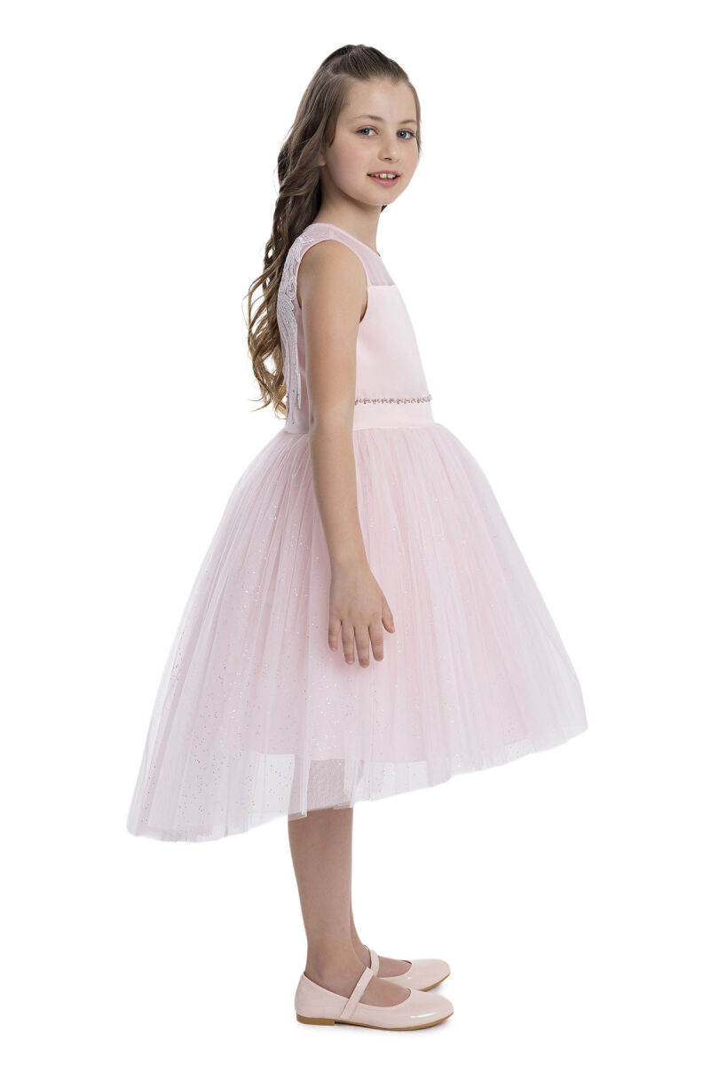 Powder Sleeveless Cut Girl's Dress 8-12 AGE 34057PR - 3