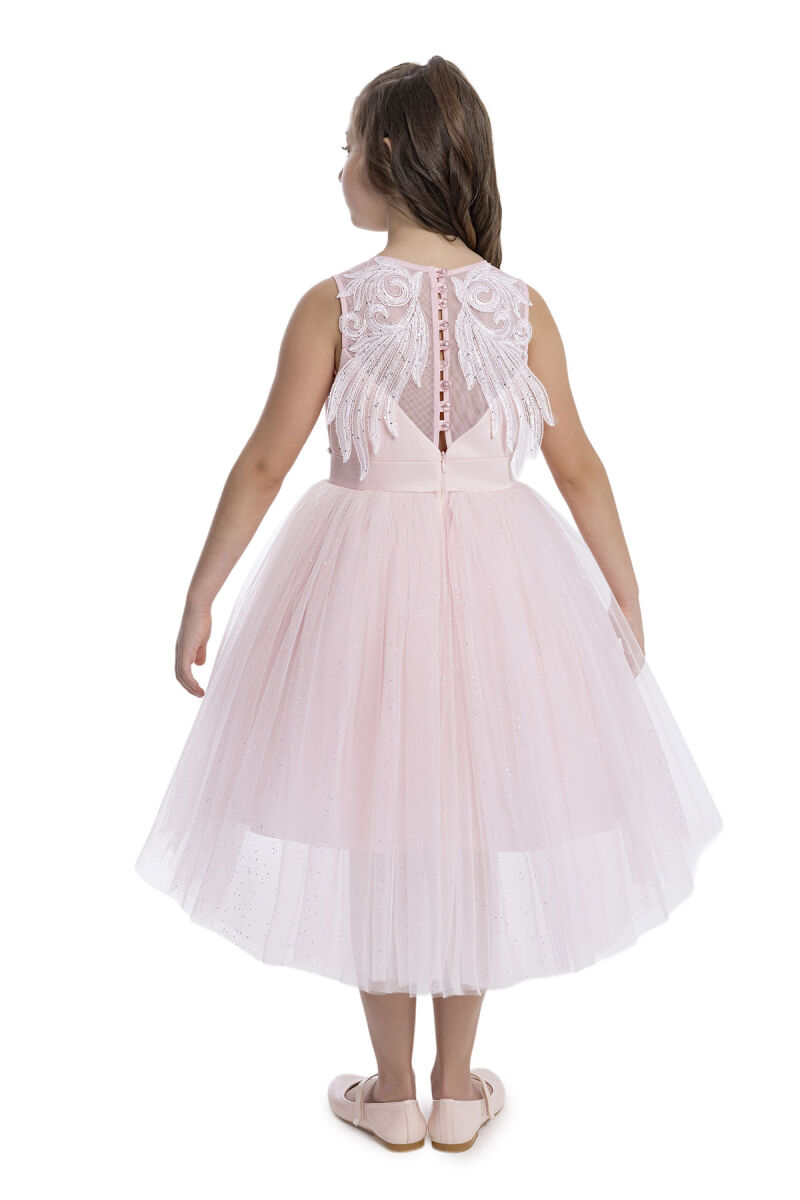 Powder Sleeveless Cut Girl's Dress 8-12 AGE 34057PR - 6