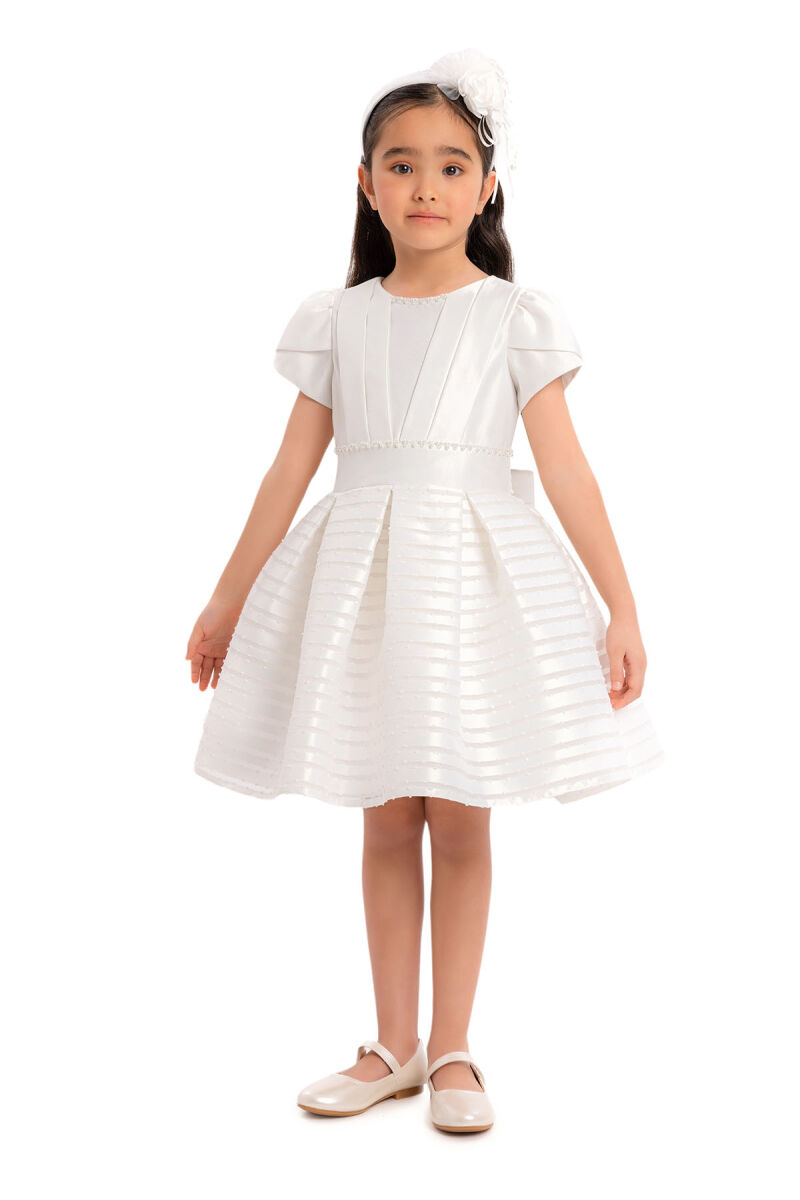 Ecru Girls Striped Dress 3-7 AGE 34168PR - 3