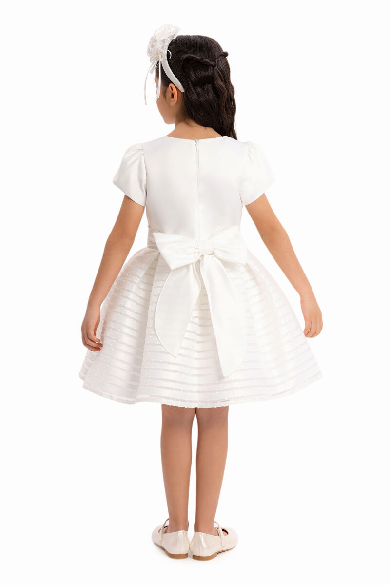 Ecru Girls Striped Dress 3-7 AGE 34168PR - 6