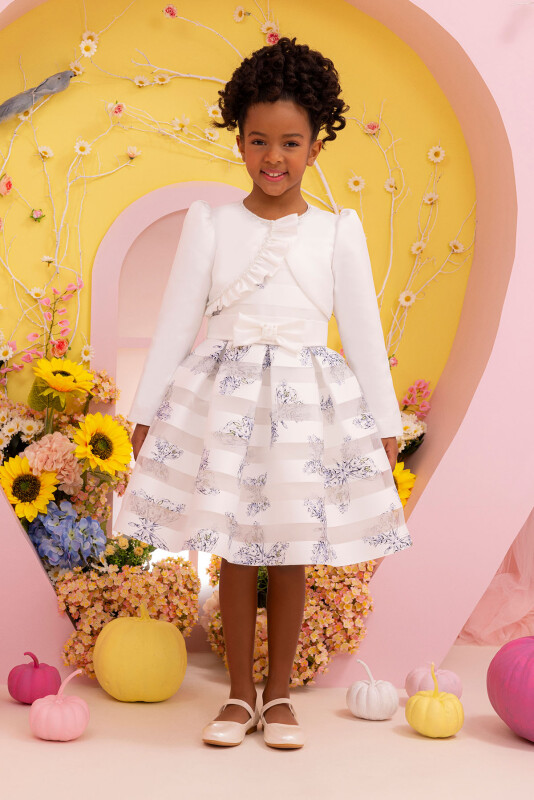 Blue Girls Set with Bolero 3-7 AGE 34214PR - 1