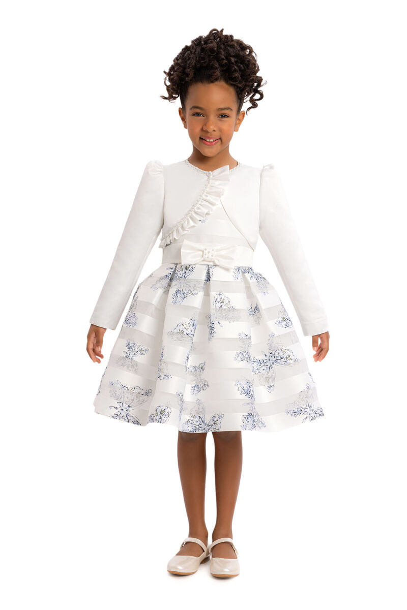Blue Girls Set with Bolero 3-7 AGE 34214PR - 2