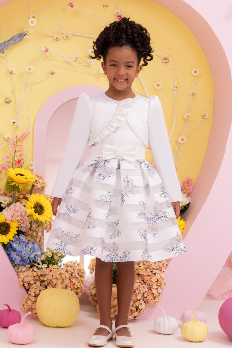 Blue Girls Set with Bolero 3-7 AGE 34214PR - 8