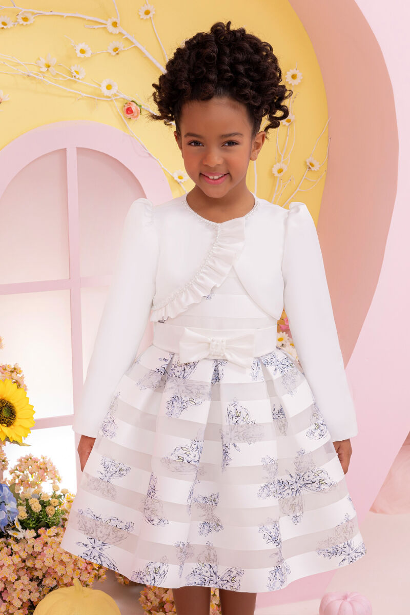 Blue Girls Set with Bolero 3-7 AGE 34214PR - 9