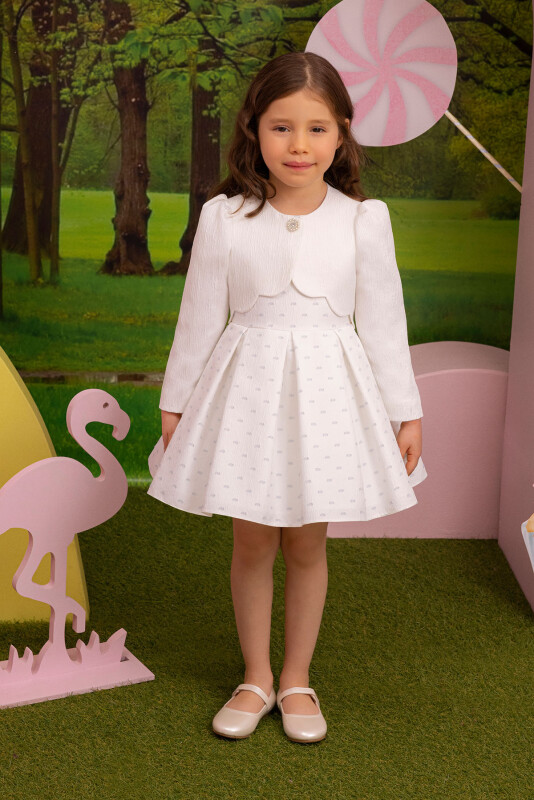 Blue Girls Suit with Bolero 6-24 MONTH 34353PR - 1