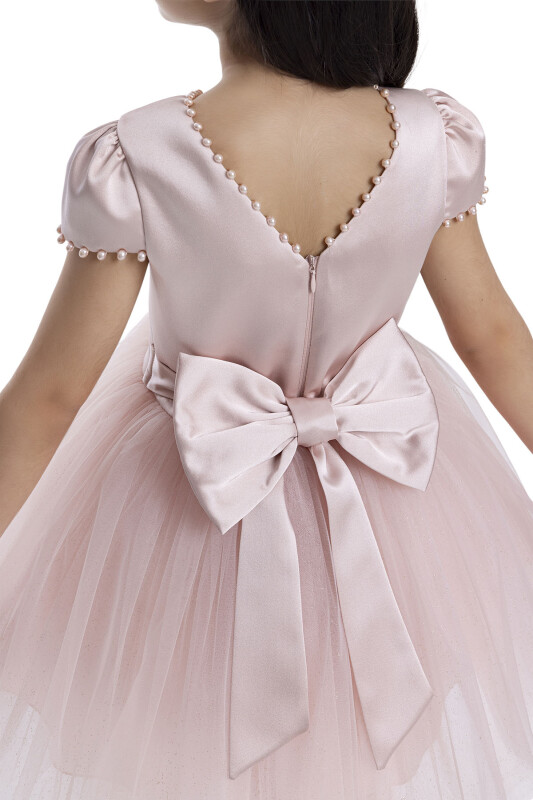 Powder Short-Sleeved Girls Dress 3-7 AGE 34141PR - 7
