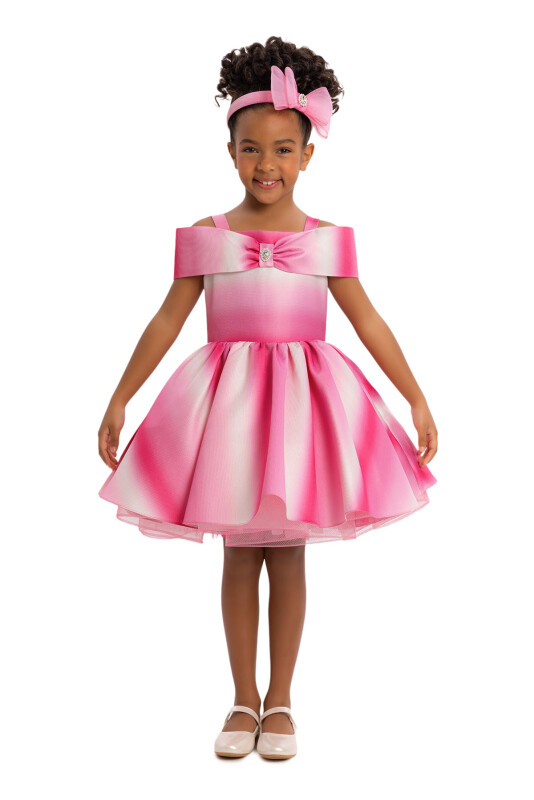 Fuchsia Girls Princess Collar Dress 3-7 AGE 34285PR - 2