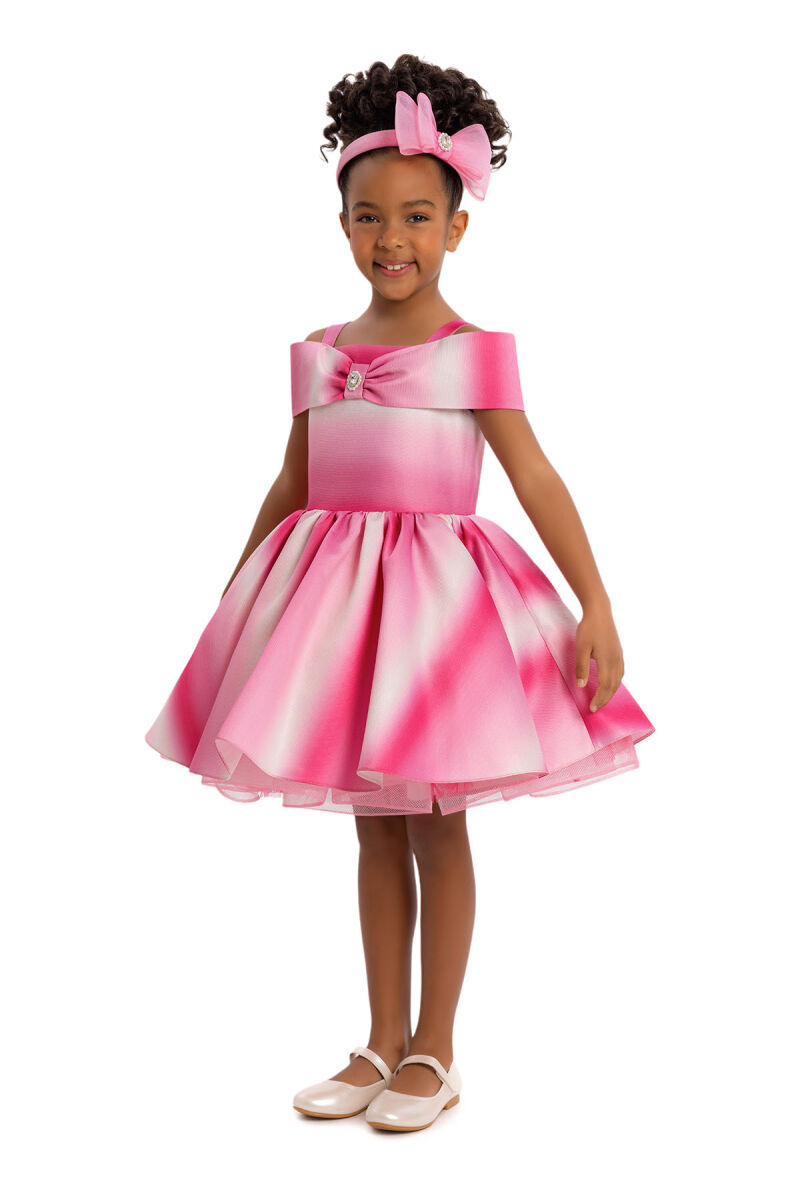 Fuchsia Girls Princess Collar Dress 3-7 AGE 34285PR - 3