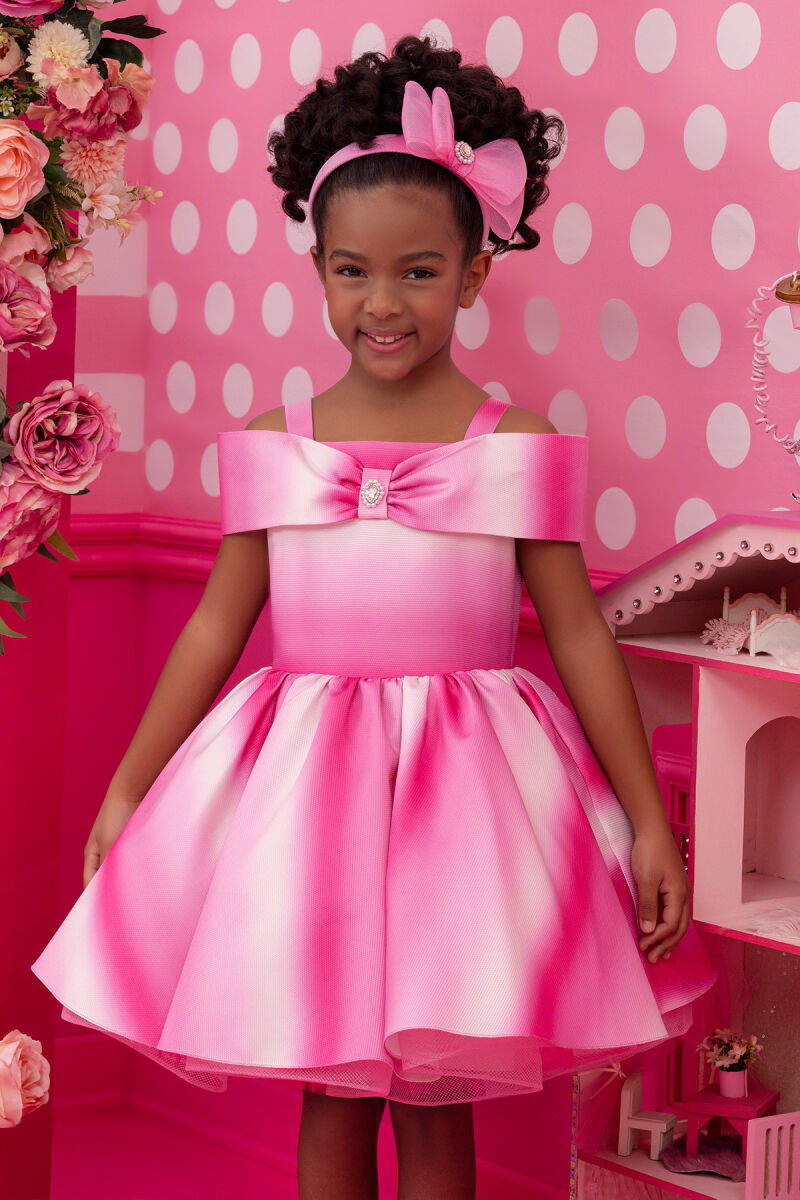 Fuchsia Girls Princess Collar Dress 3-7 AGE 34285PR - 7