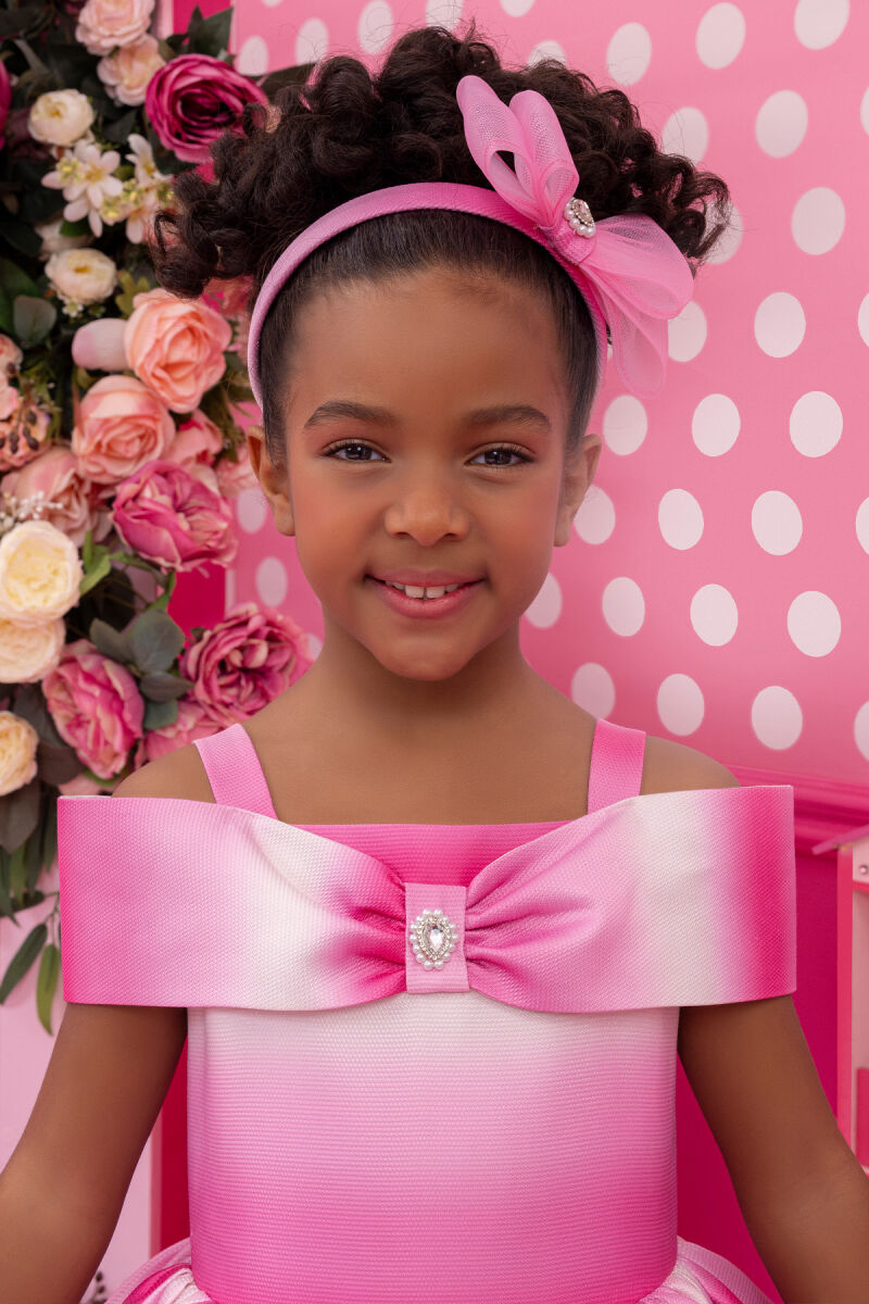Fuchsia Girls Princess Collar Dress 3-7 AGE 34285PR - 8