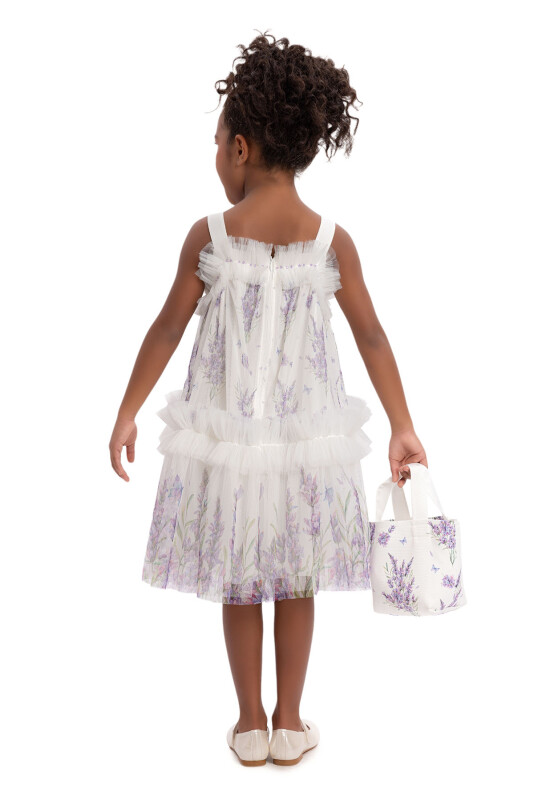 Lavender Girls Ruffled Dress 3-7 AGE 34268PR - 4