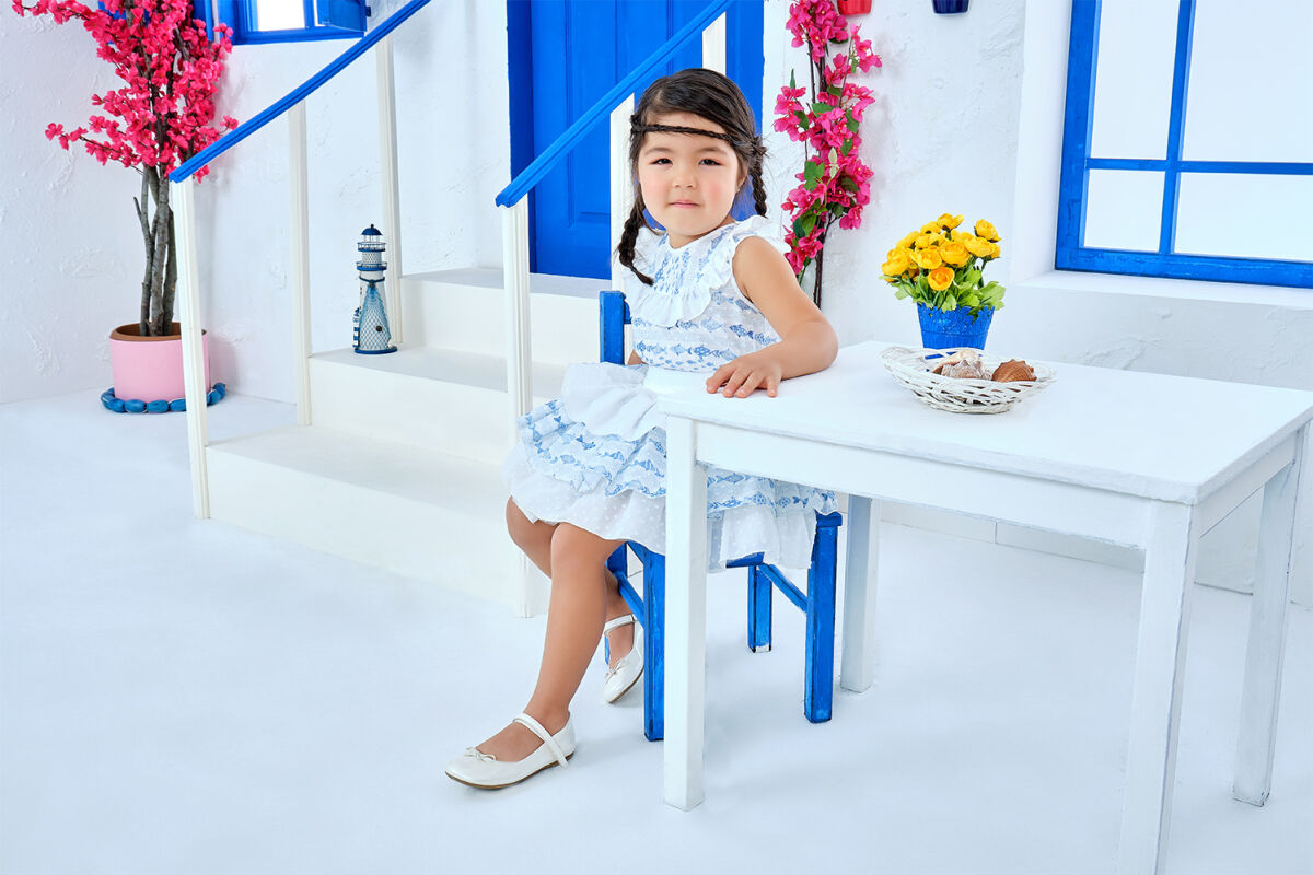 Blue Baby Girl Cute Fish Themed Suit With Multilayer Skirt And Blouse 9-36 MONTH 311002CA - 5
