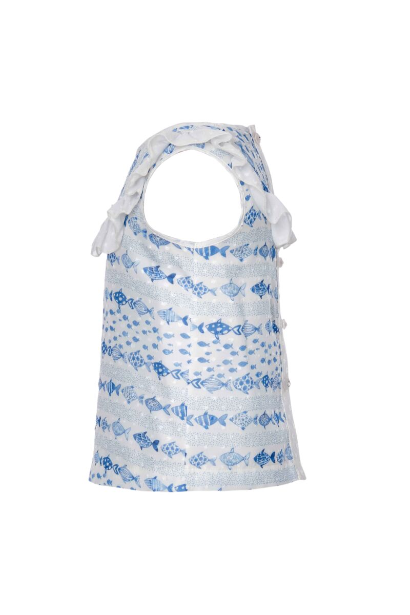 Blue Baby Girl Cute Fish Themed Suit With Multilayer Skirt And Blouse 9-36 MONTH 311002CA - 8