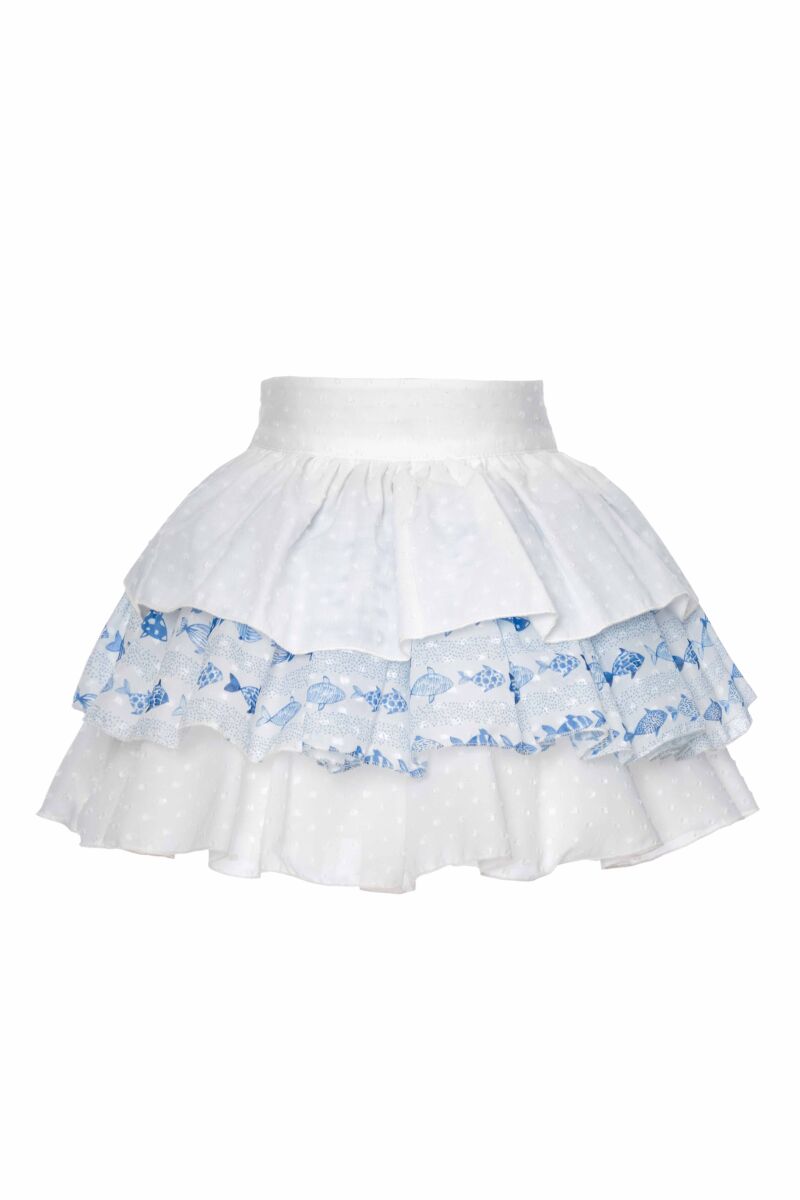 Blue Baby Girl Cute Fish Themed Suit With Multilayer Skirt And Blouse 9-36 MONTH 311002CA - 10