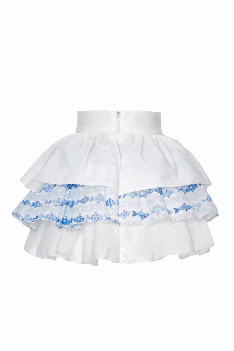 Blue Baby Girl Cute Fish Themed Suit With Multilayer Skirt And Blouse 9-36 MONTH 311002CA - 12