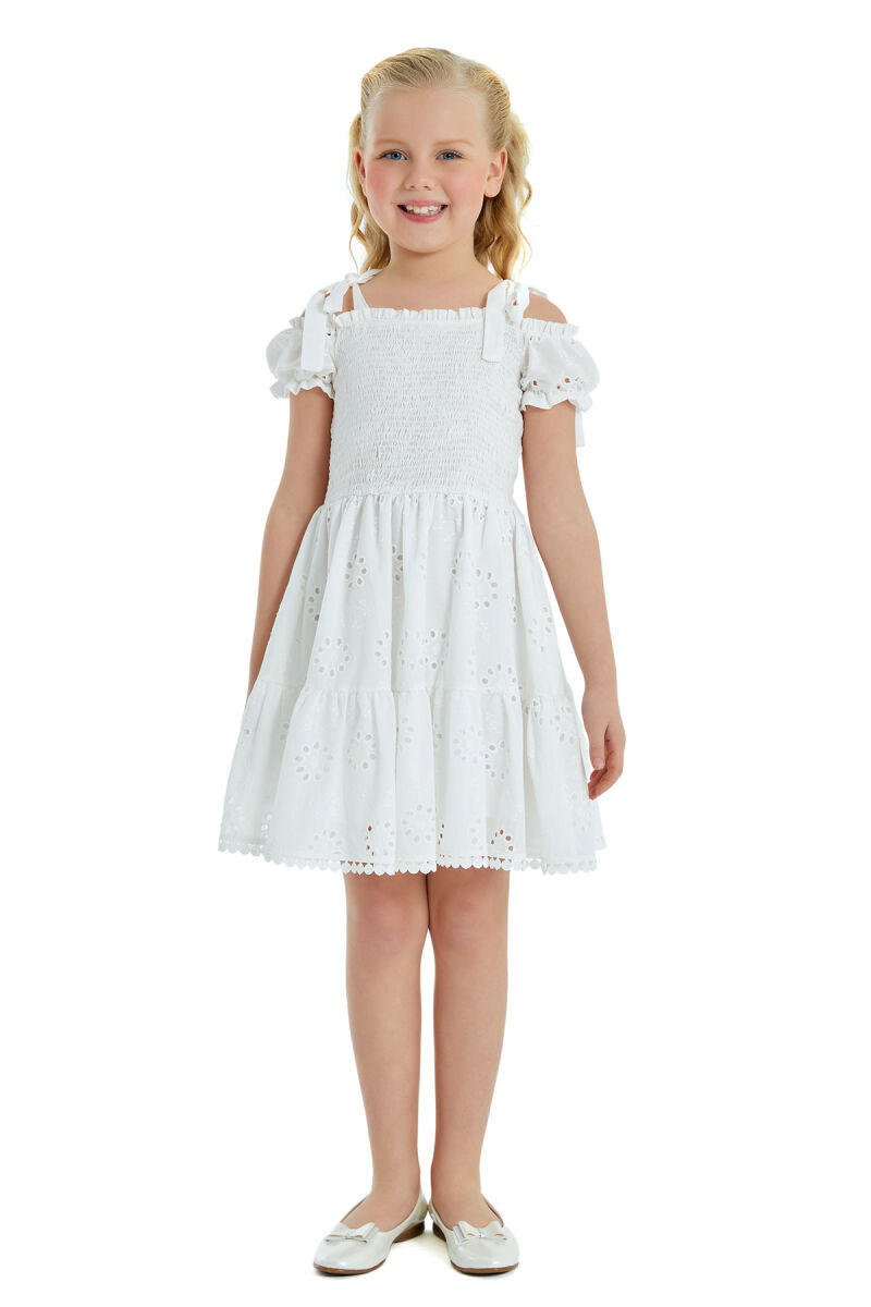Ecru Girl Low Shoulder Dress 8-12 AGE 324206CA - 4