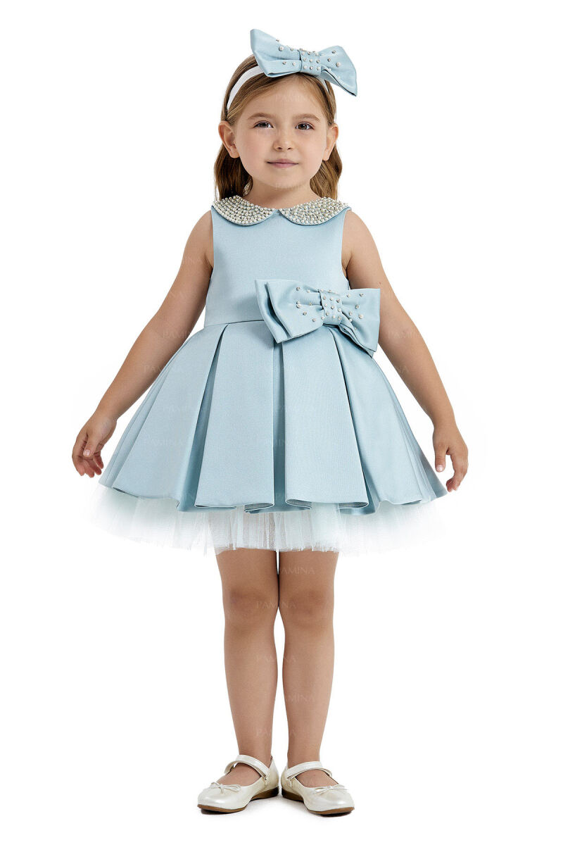 Mint Baby Collored Satin Dress 6-12-18 MONTH 33120PR - 7