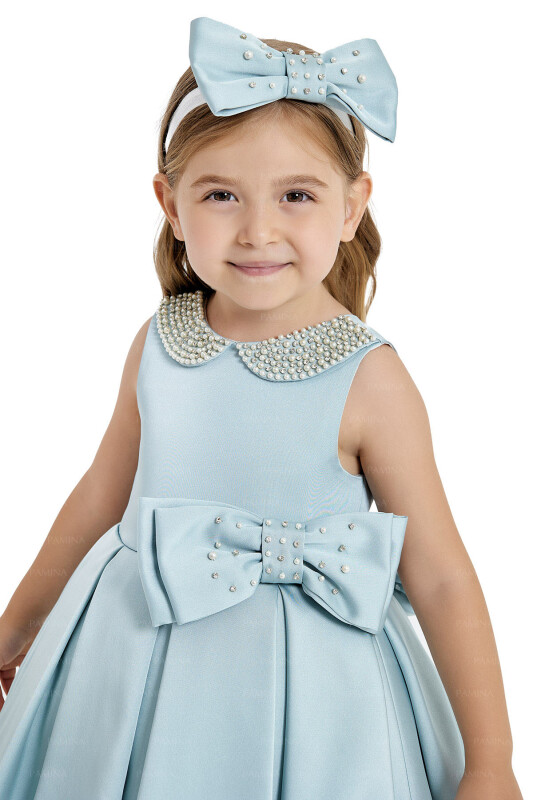 Mint Baby Collored Satin Dress 6-12-18 MONTH 33120PR - 10