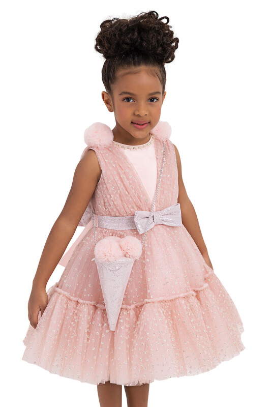 Powder Tulle Dress for Girls 2-6 AGE 33201PR - 3