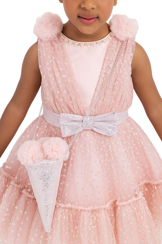 Powder Tulle Dress for Girls 2-6 AGE 33201PR - 4