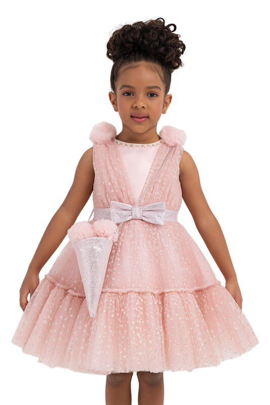 Powder Tulle Dress for Girls 2-6 AGE 33201PR - 5