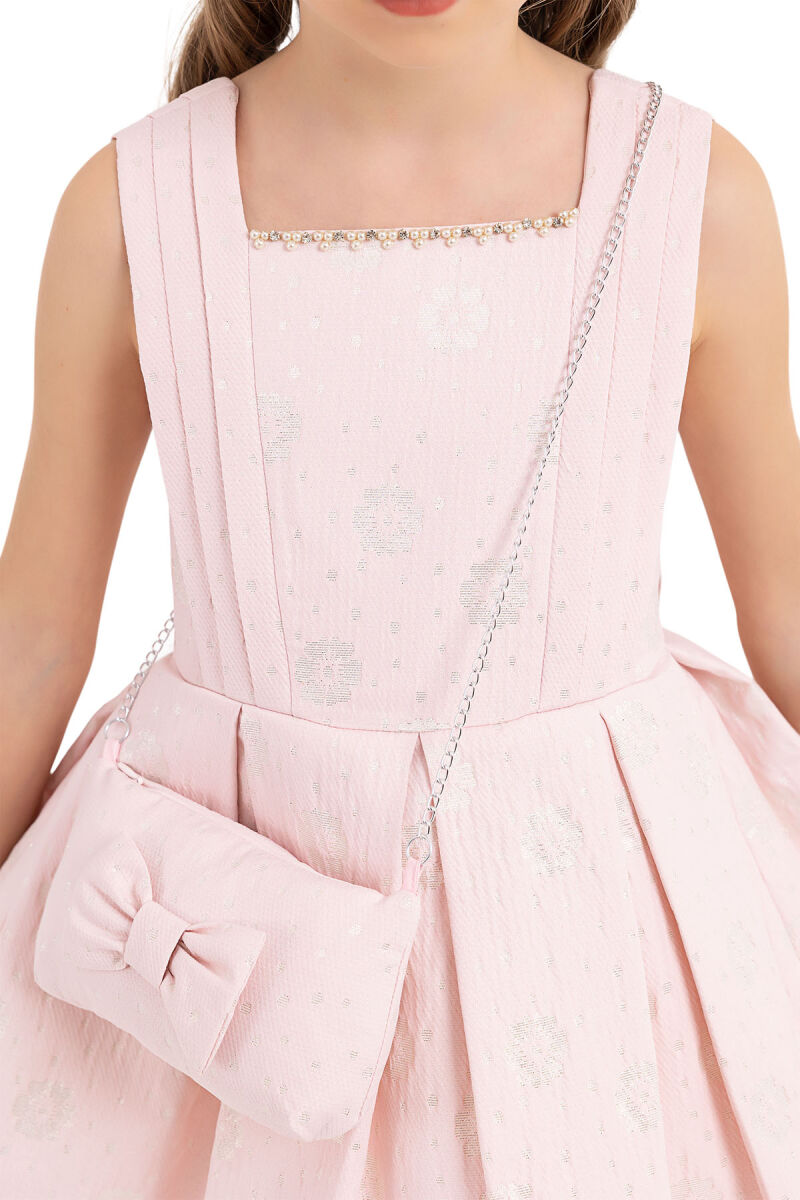 Powder Sleeveless dress for girls 4-8 AGE 33189PR - 5