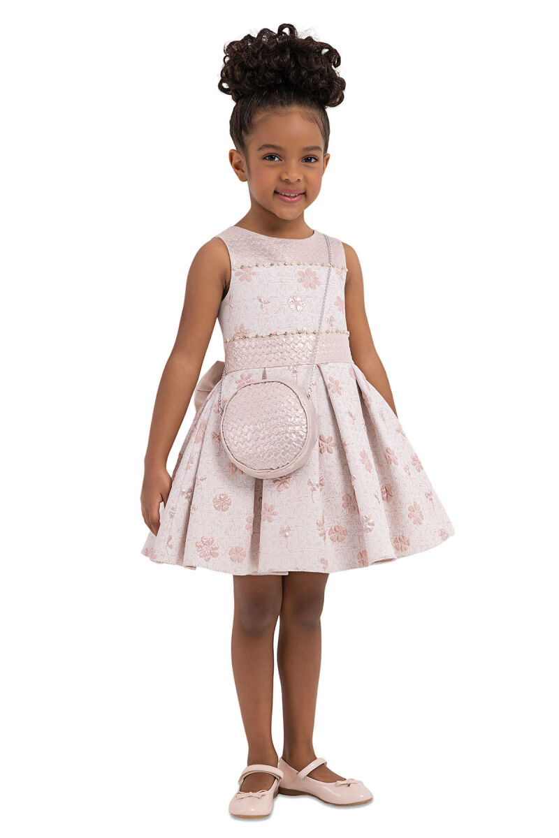 Pink Sleeveless Cutting Dress for Girls 2-6 AGE 33307PR - 2
