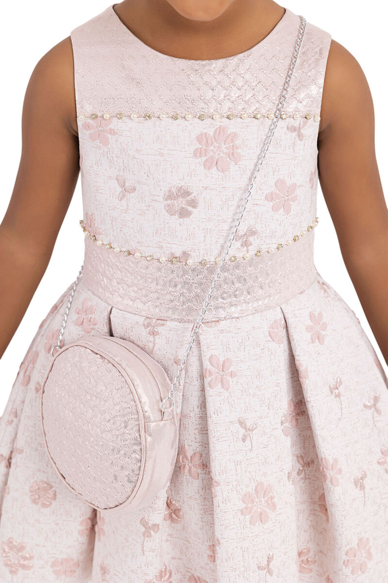 Pink Sleeveless Cutting Dress for Girls 2-6 AGE 33307PR - 6