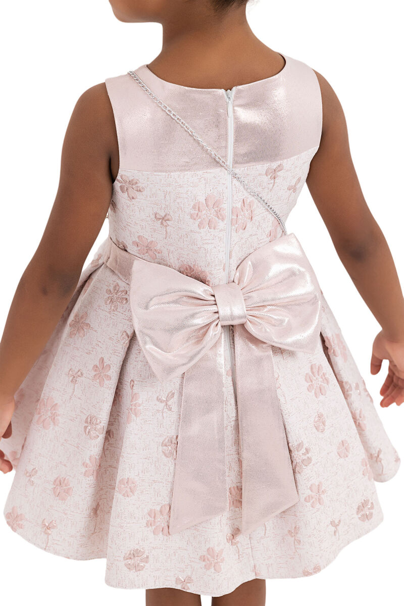 Pink Sleeveless Cutting Dress for Girls 2-6 AGE 33307PR - 7