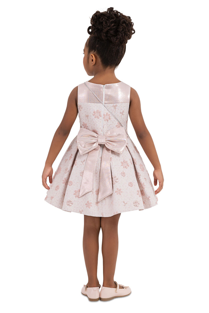 Pink Sleeveless Cutting Dress for Girls 2-6 AGE 33307PR - 8