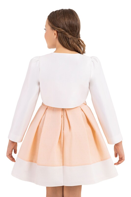 Ecru bolero for girls 8-12 AGE 33339PR - 6