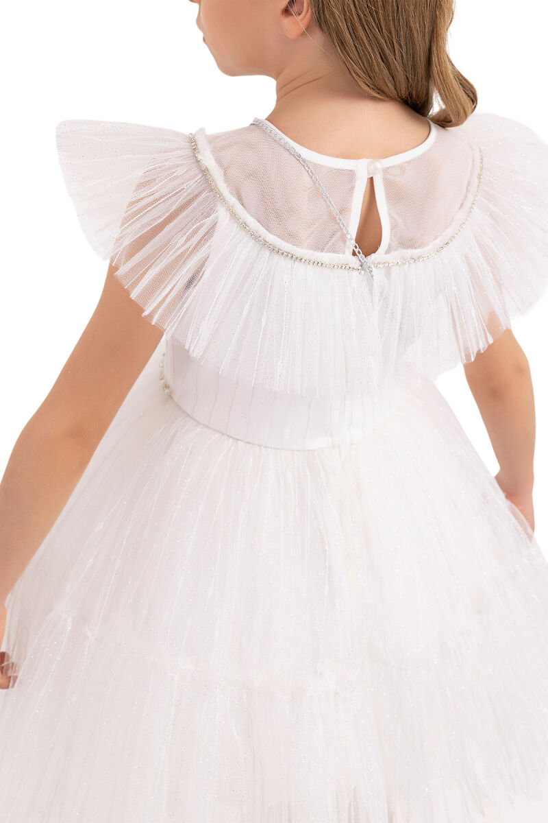 Ecru Tutu Dress for Girls 4-8 AGE 33324PR - 10