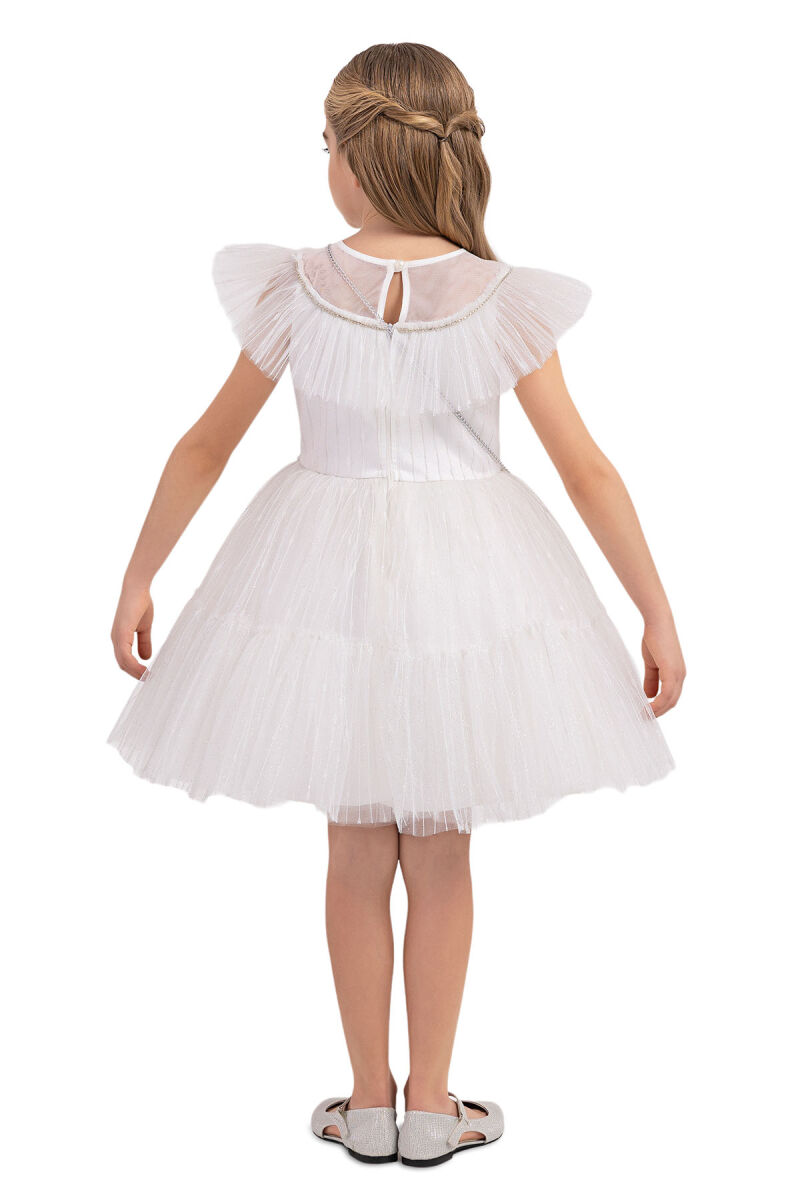 Ecru Tutu Dress for Girls 4-8 AGE 33324PR - 11