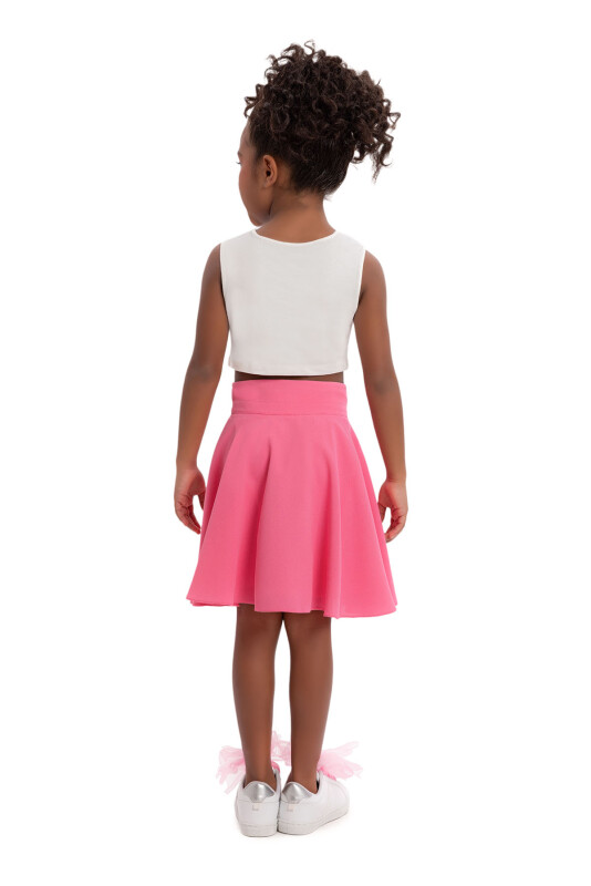 CandyPink Girls Blazer and Skirt Set with Sleeveless T-Shirt 3-7 AGE 34320PR - 8