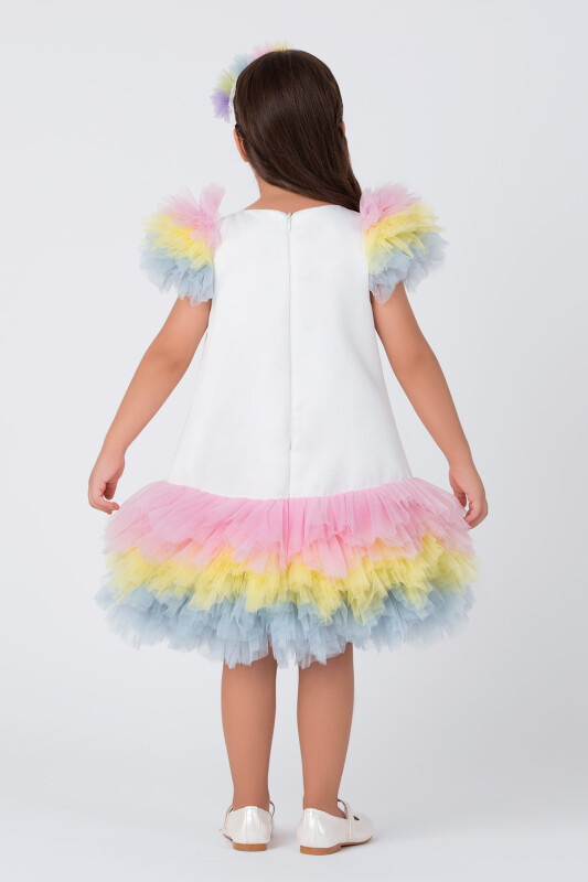 Colourful Girls Unicorn Dress 3-7 AGE 35040PR - 3