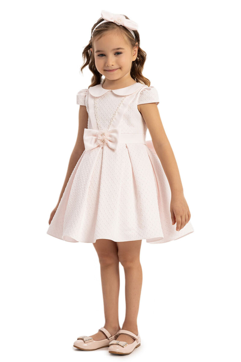 Powder Baby Girl Dress with Hair Accessory 6-24 MONTH 35135PR - 5