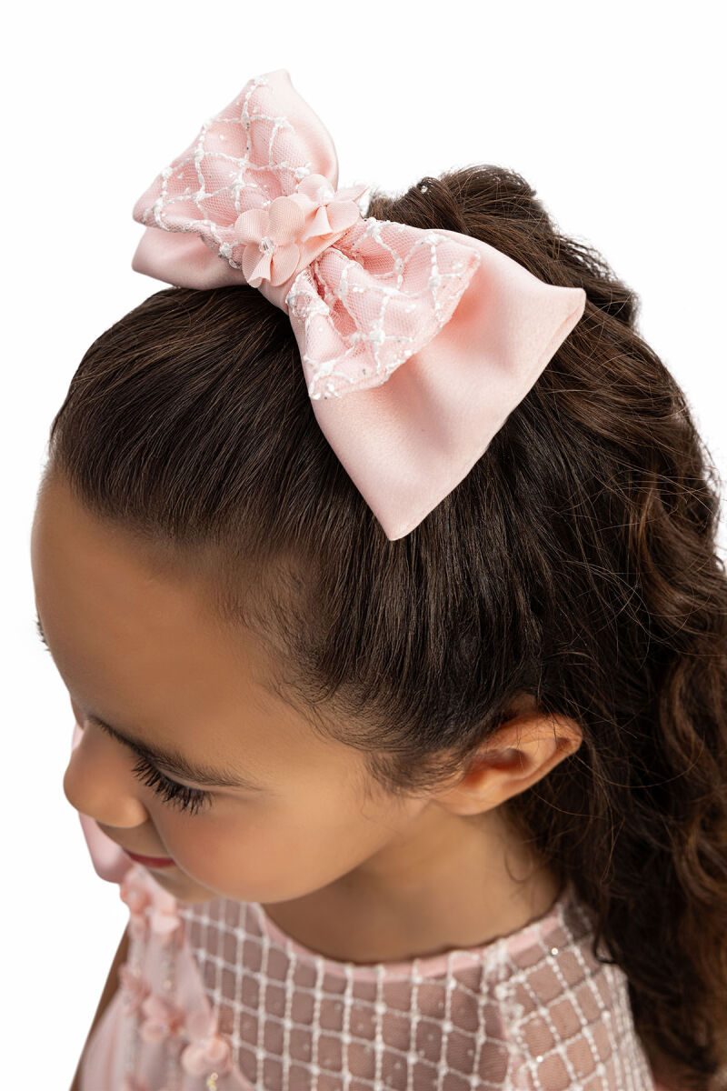 Powder Satin Girls Dress 3-7 AGE 35182PR - 5
