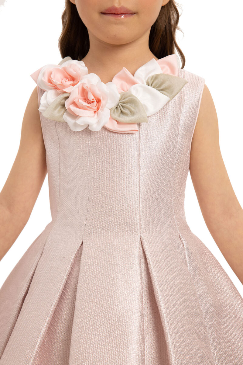 Powder Girls Dress with Hair Accessory 3-7 AGE 35425PR - 4