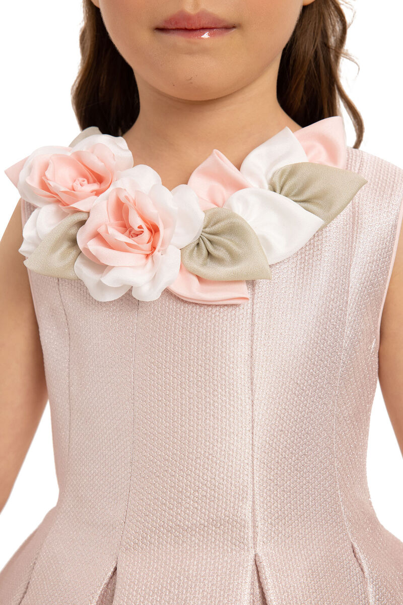 Powder Girls Dress with Hair Accessory 3-7 AGE 35425PR - 5