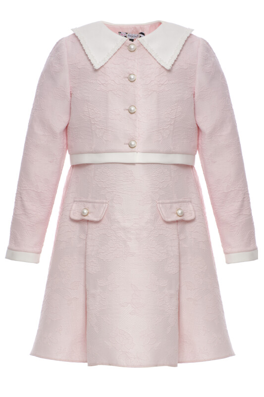 Powder Girls Jacquard Dress & Jacket Set (8–15 Age) 8-15 AGE 36364PR - Clothes (1)