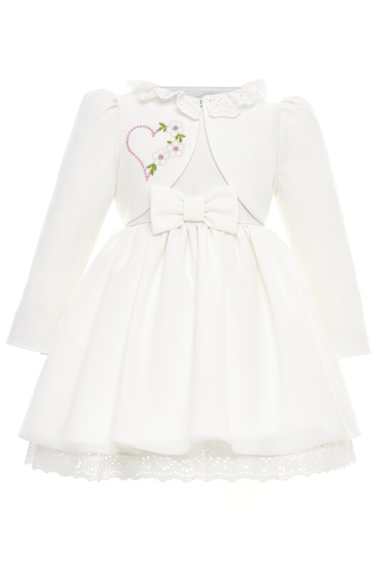 Ecru Baby Girls Dress & Embroidered Jacket Set (6–24 Months) 6-24 MONTH 36376PR - Clothes (1)