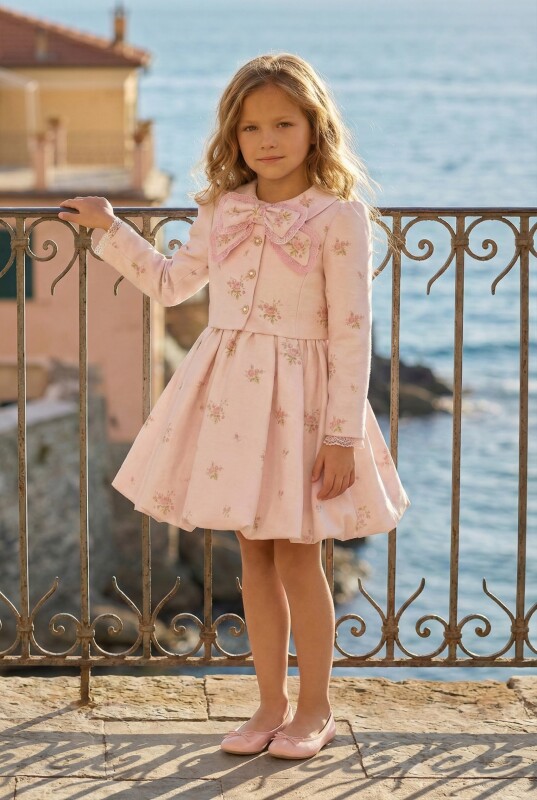 Powder Girls Floral Print Dress & Jacket Set (3–7 Age) 3-7 AGE 36308PR - Clothes