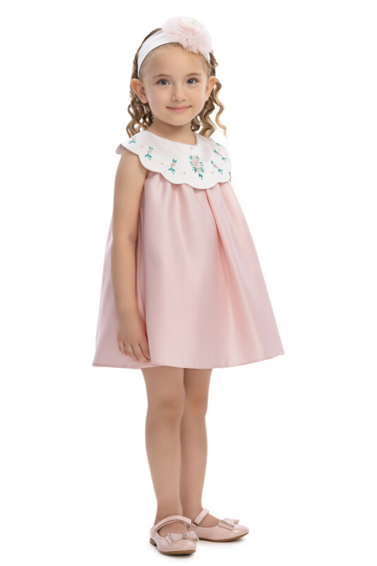 Powder Baby Dress with Embroidered Collar & Headband (6–24M) 6-24 MONTH 36097PR - Clothes (1)